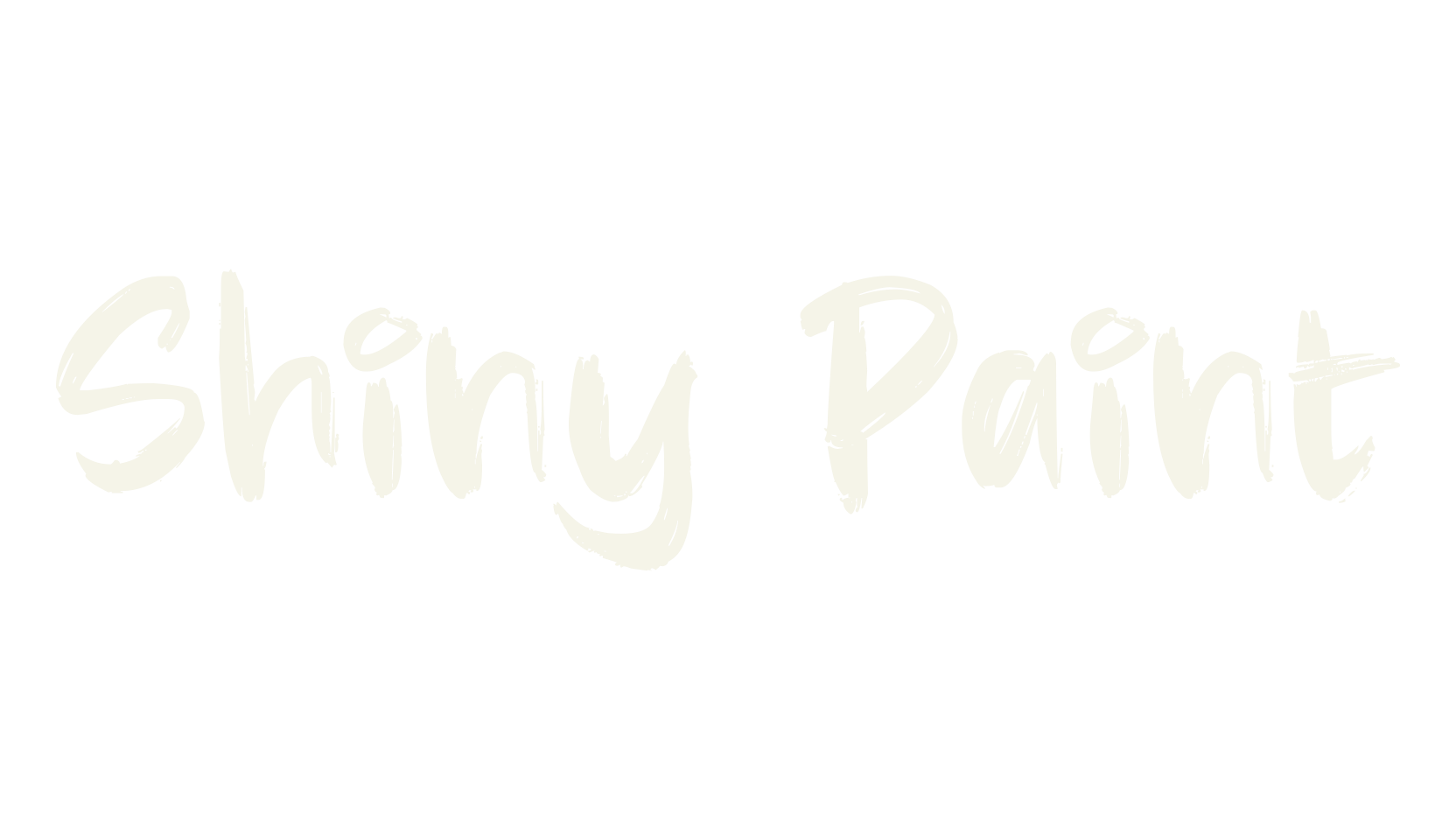 Shiny Paint, paintbrush font preview
