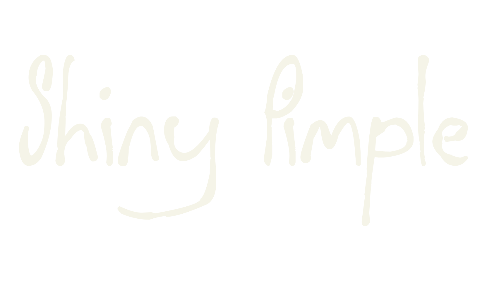 Shiny Pimple, handwritten font preview