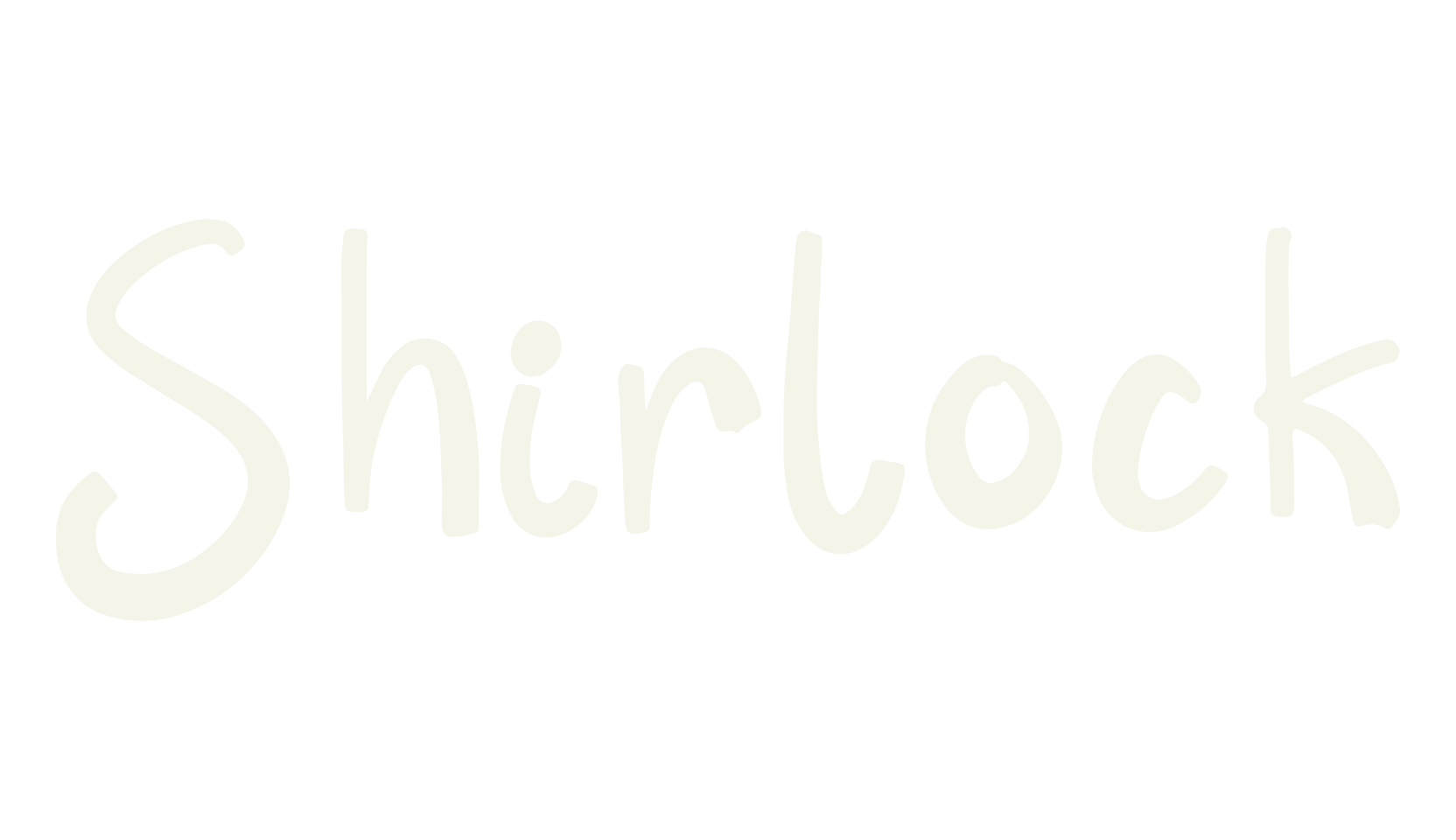Shirlock, script font preview