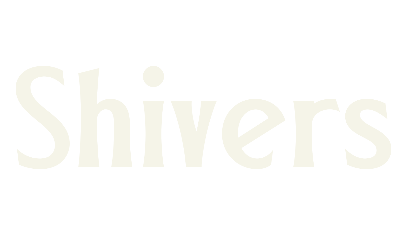 Shivers, letter font preview