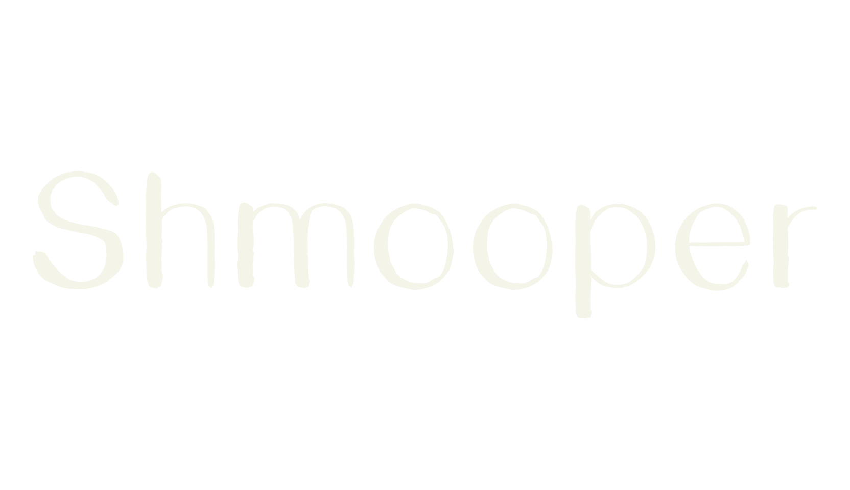 Shmooper, thin font preview
