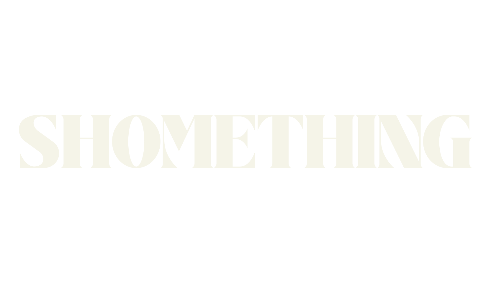 SHOMETHING, serif font preview