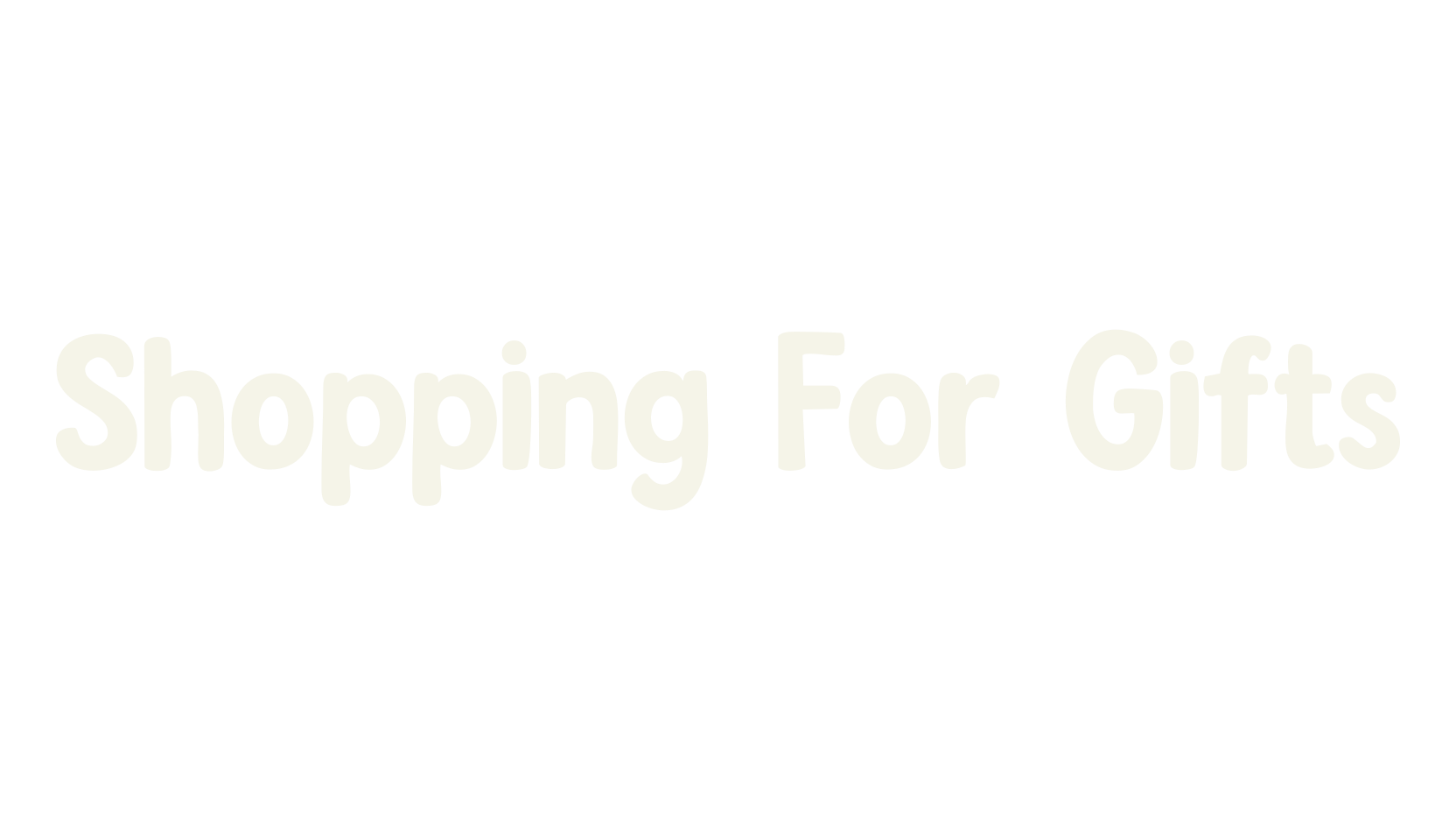 Shopping For Gifts, display market font preview