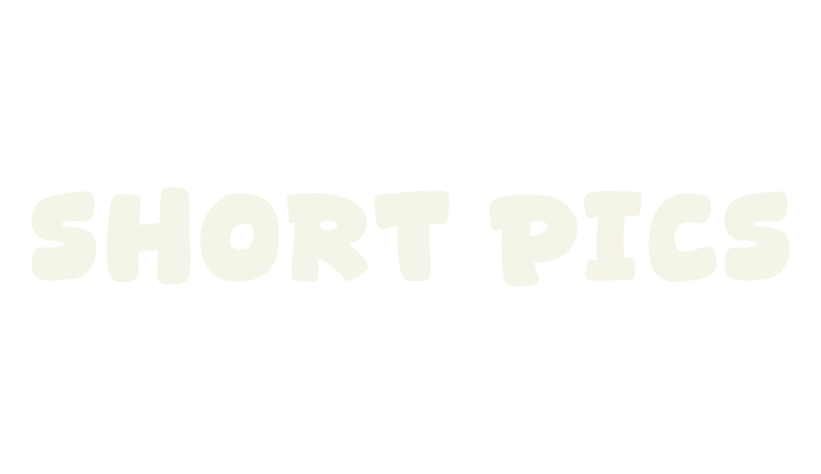 Short Pics, display market font preview