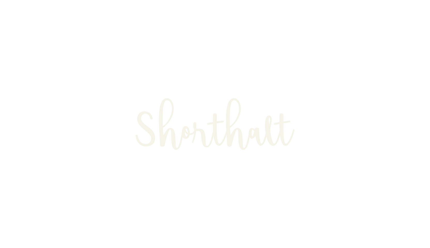 Shorthalt, fashion script font preview