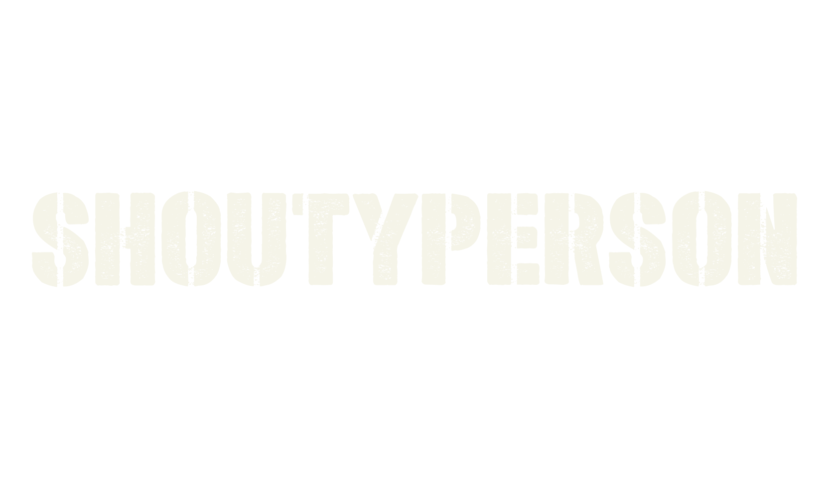 Shoutyperson, display market font preview
