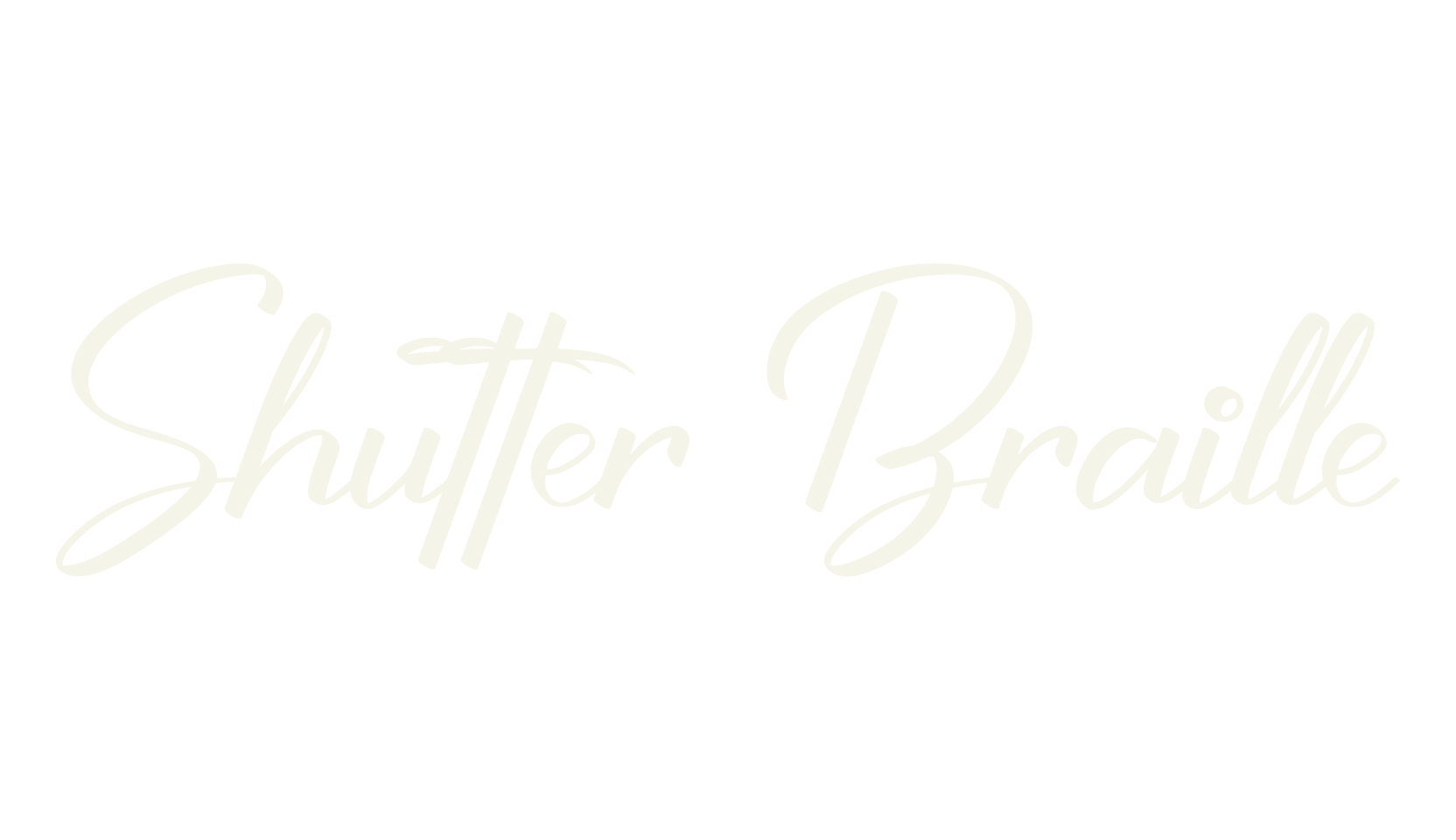 Shutter Braille, handwriting font preview