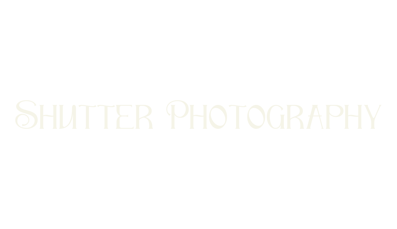 Shutter Photography, modern font preview