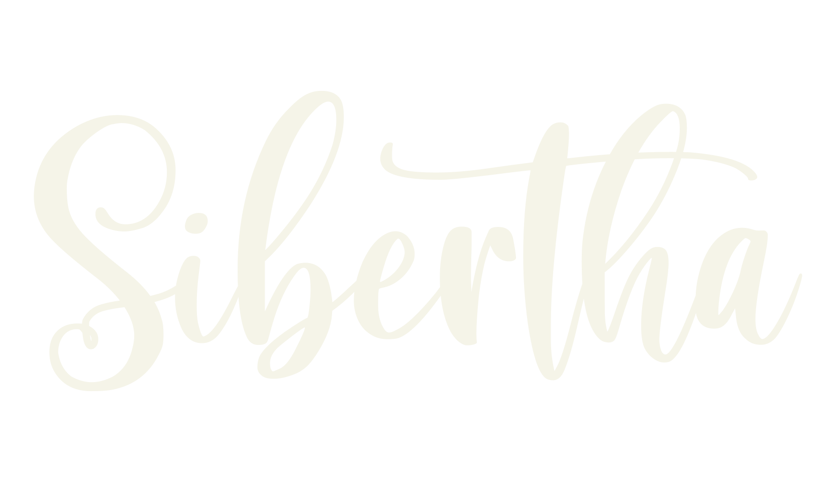 Sibertha, calligraphy font preview