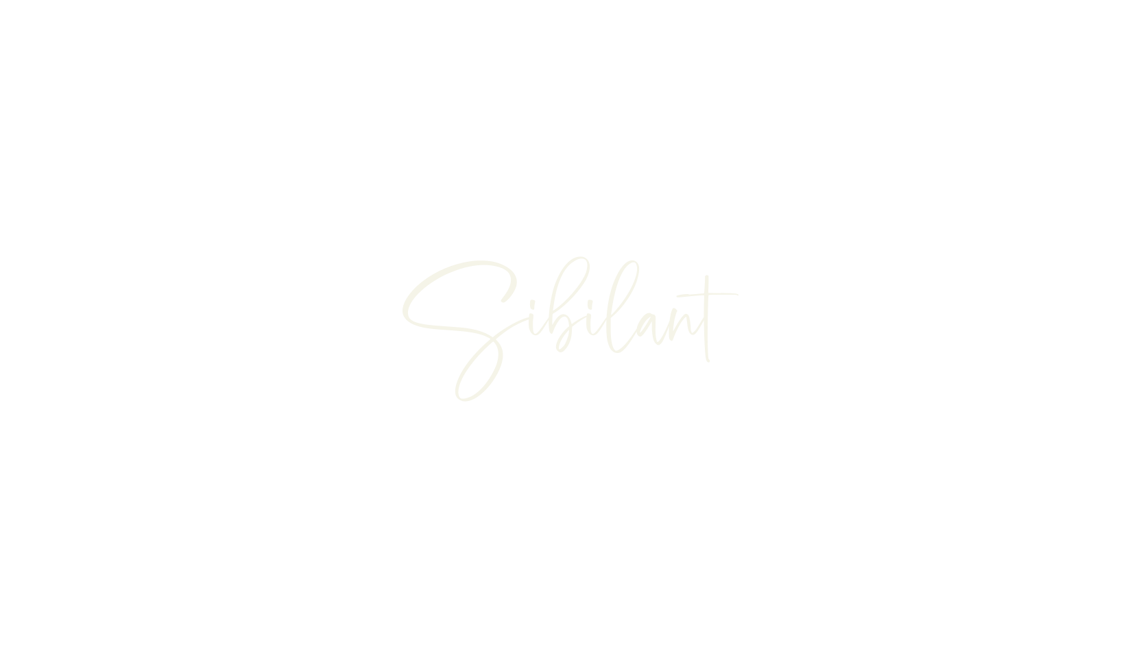 Sibilant, sans serif font preview