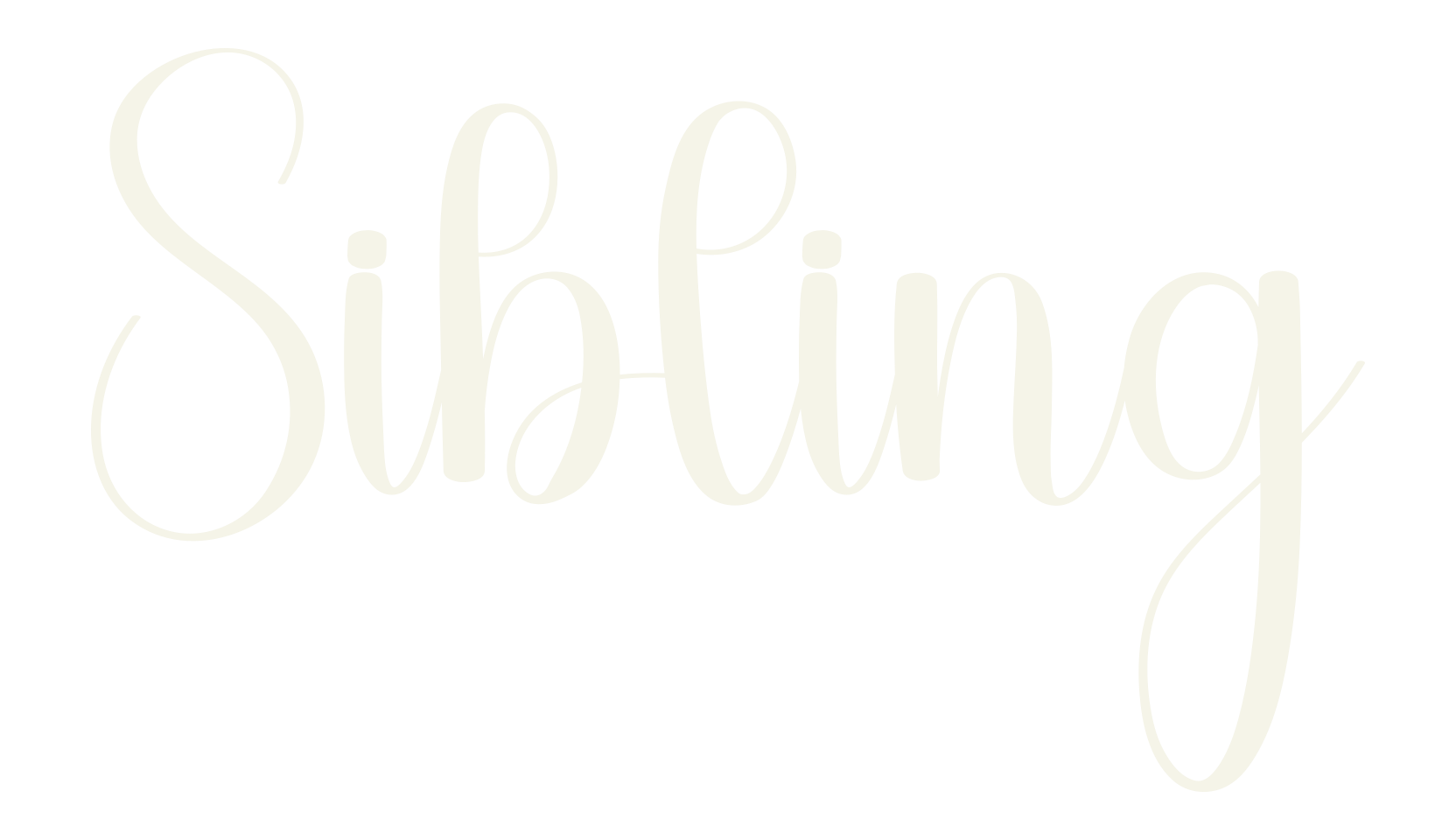 Sibling, calligraphy font preview