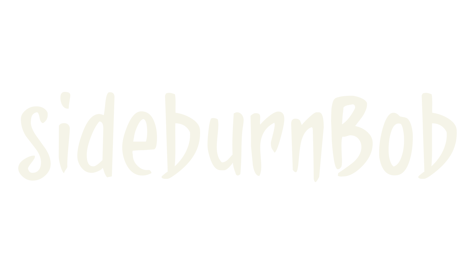 sideburnBob, comic book font preview