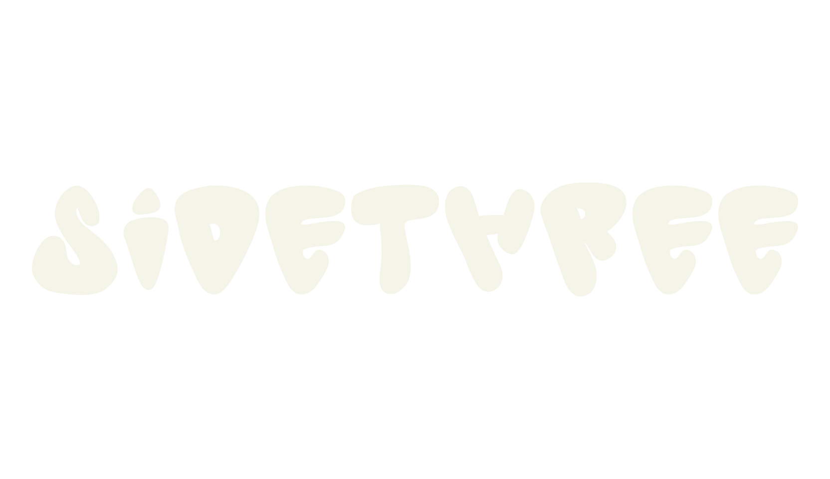 Sidethree, bold font preview