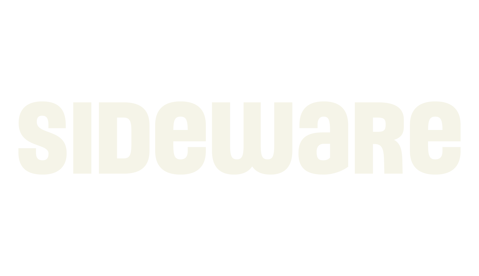 Sideware, bold font preview