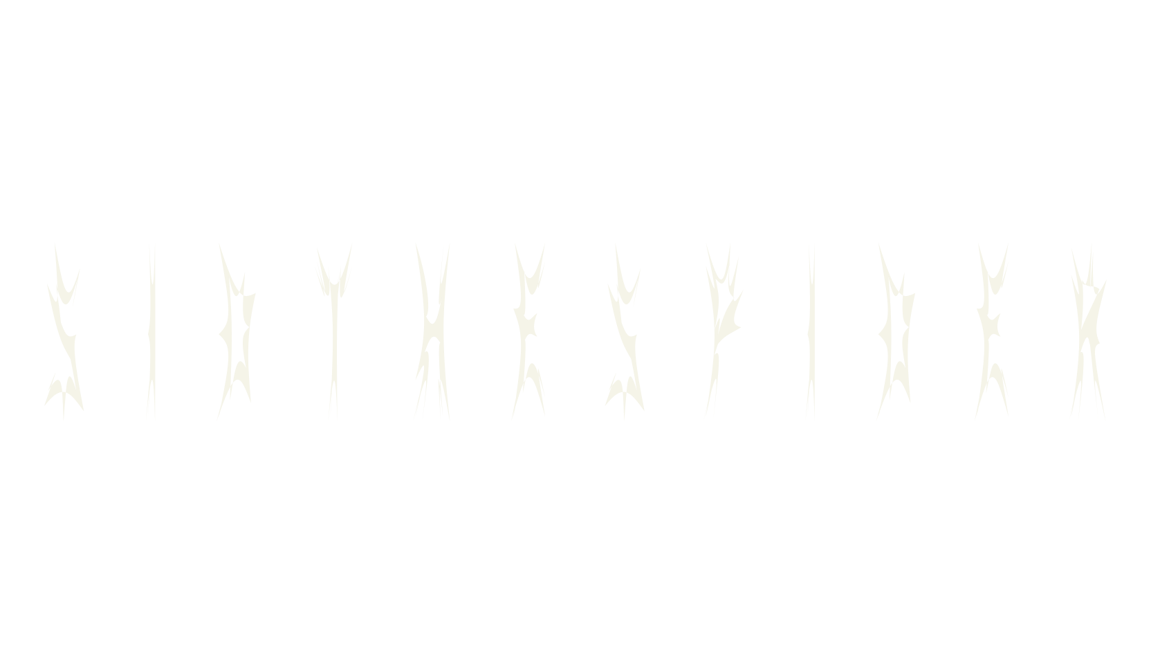 SidTheSpider, spiky font preview