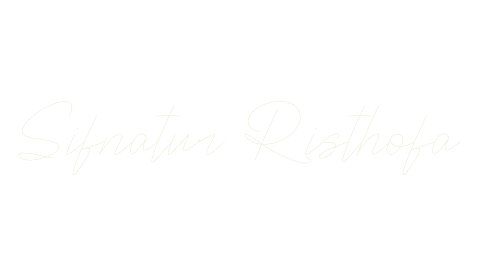 Sifnatur Risthofa, script font preview