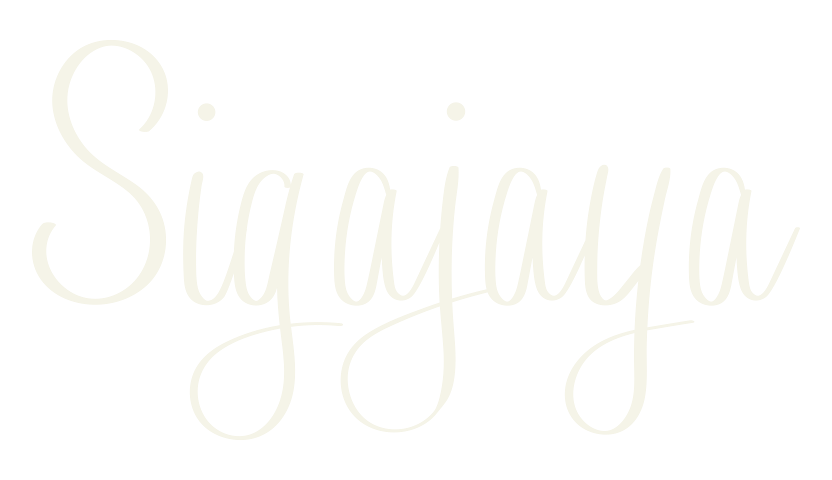 Sigajaya, cursive font preview