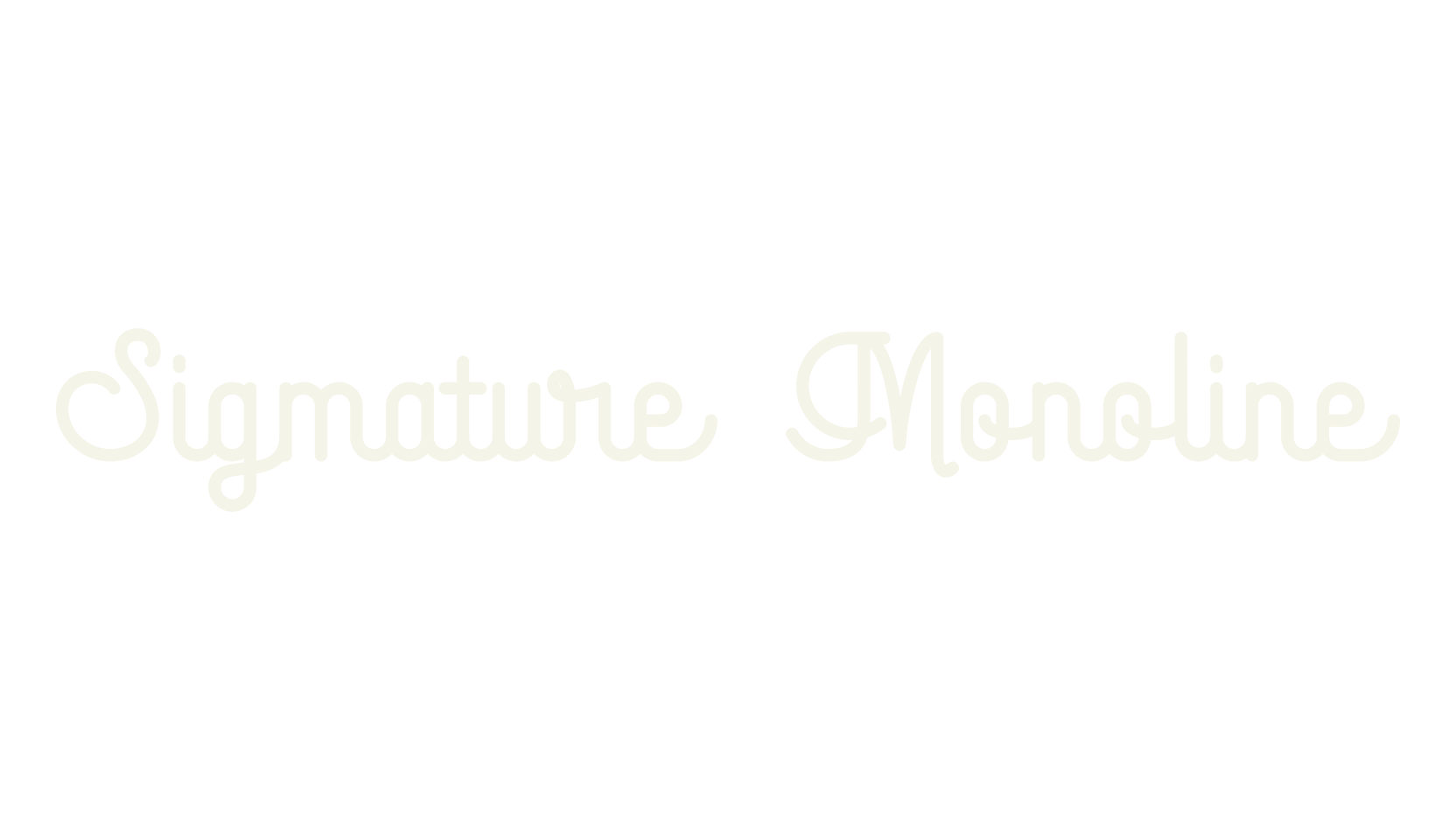 Sigmature Monoline, cursive font preview
