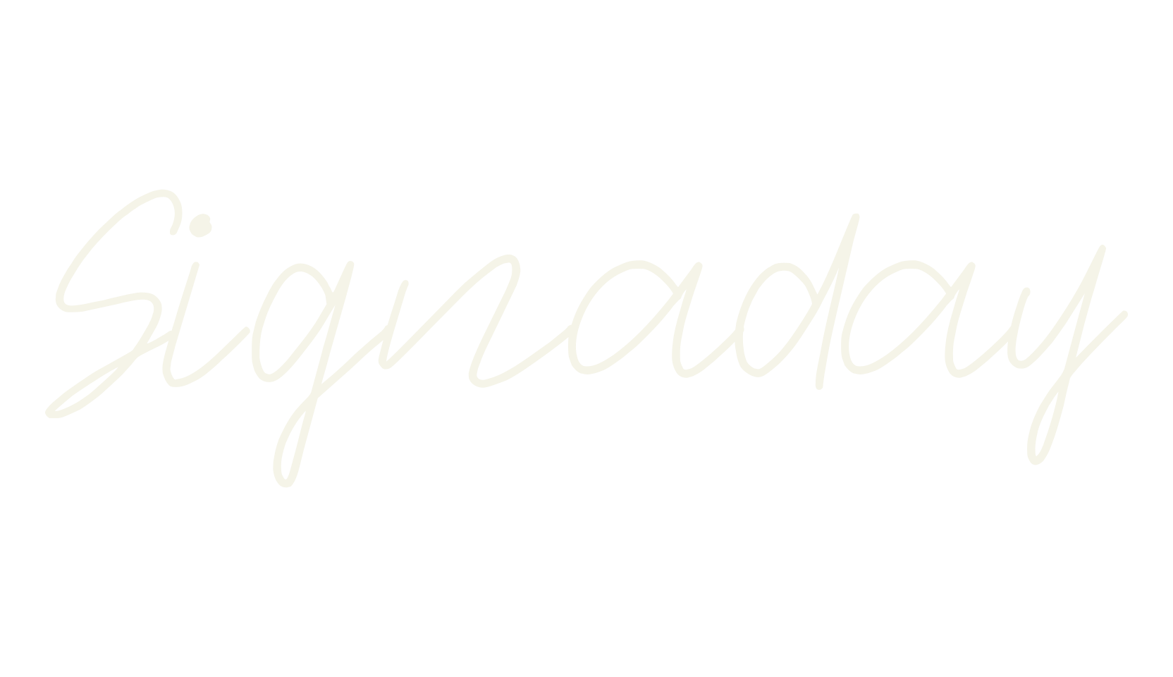 Signaday, cursive font preview