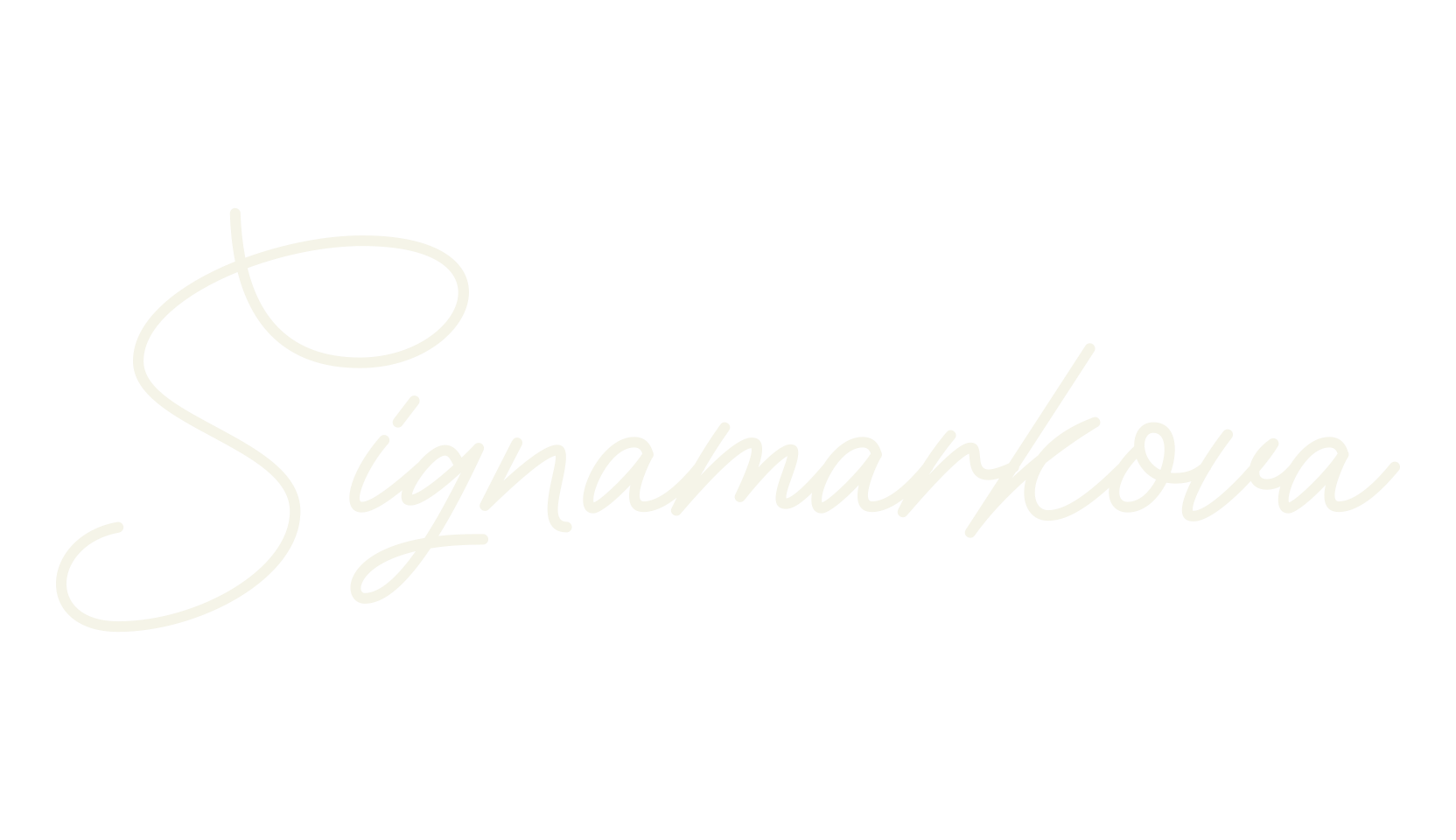 Signamarkova, signature font preview