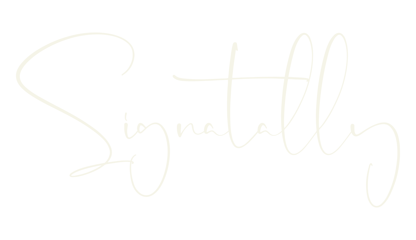 Signatally, cursive font preview