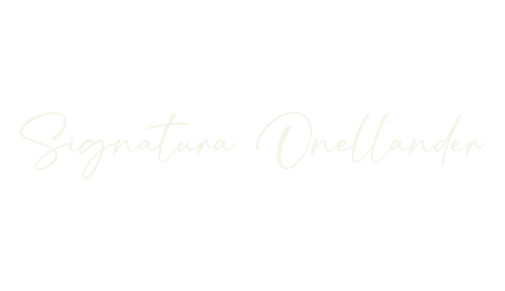 Signatura Onellander, calligraphy font preview