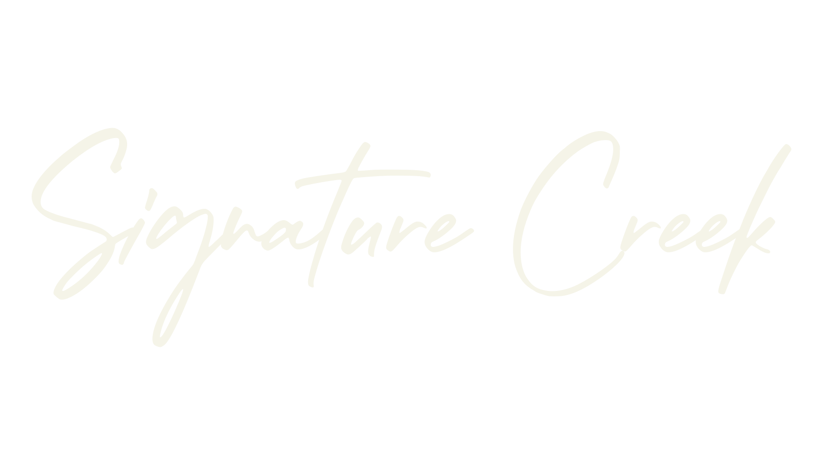 Signature Creek, fashion sign font preview