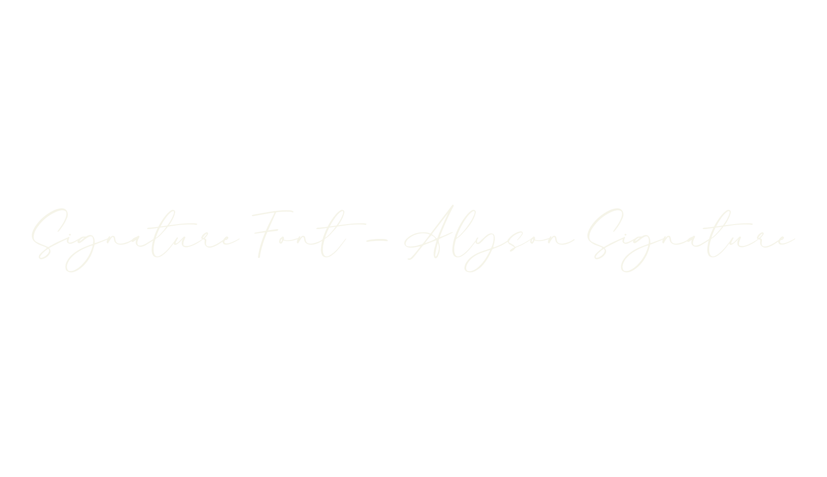 Signature Font - Alyson Signature, signature font preview