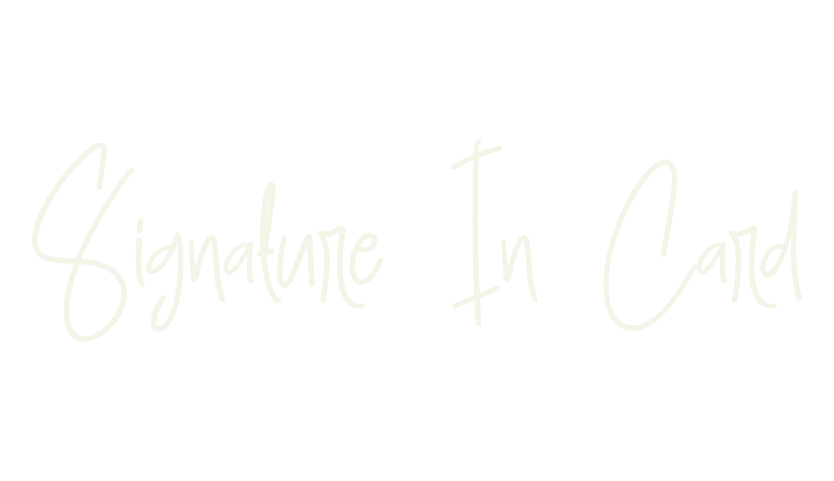 Signature In Card, signature font preview
