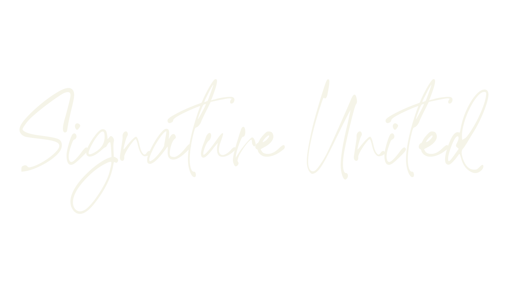 Signature United, signature font preview
