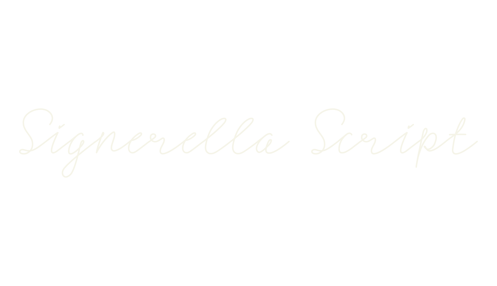 Signerella Script, fashion sign font preview