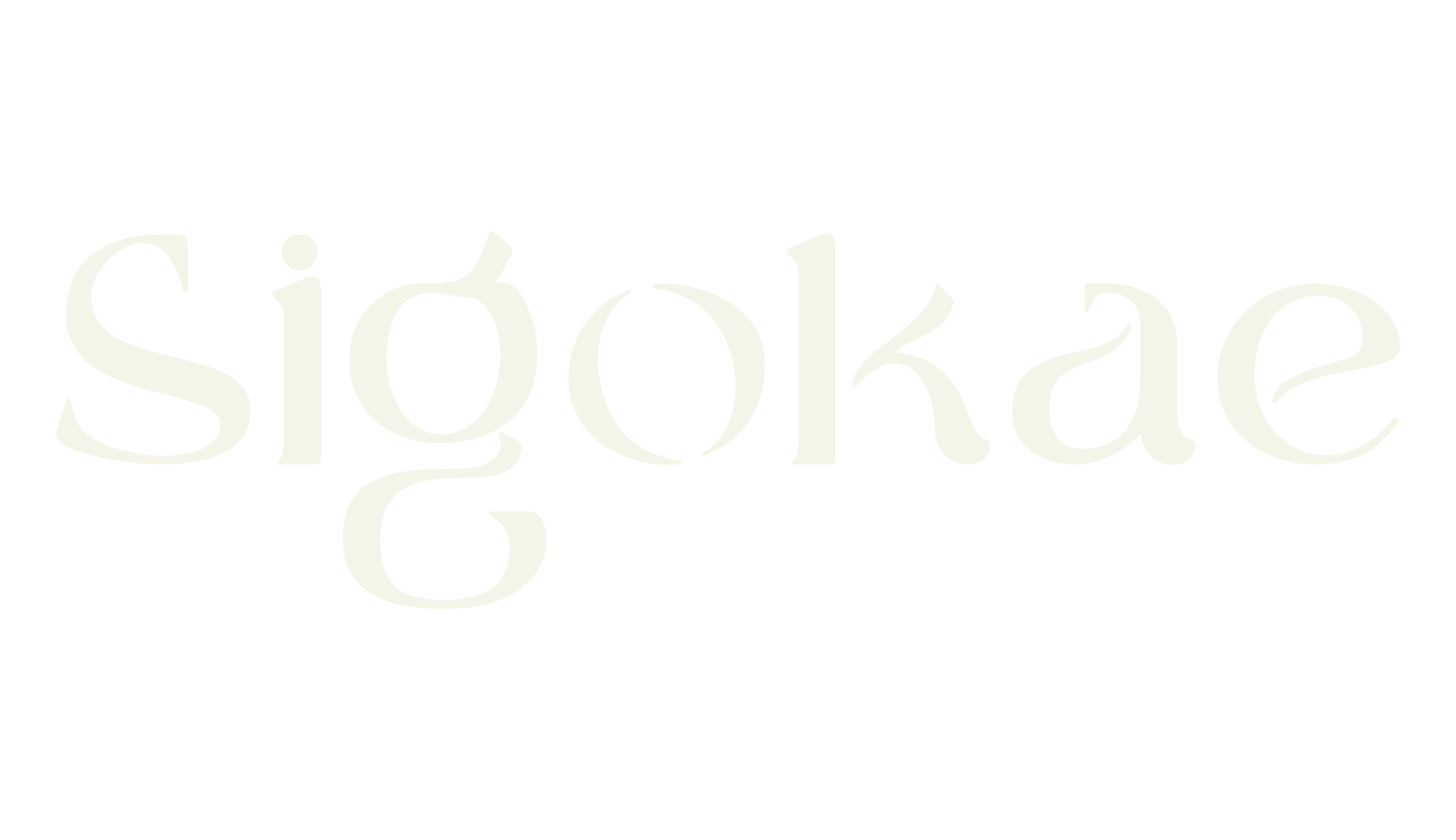 Sigokae, sans font preview