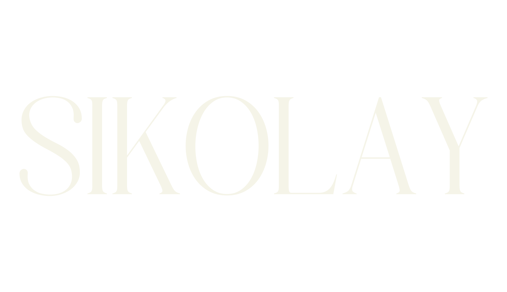 SIKOLAY, modern font preview