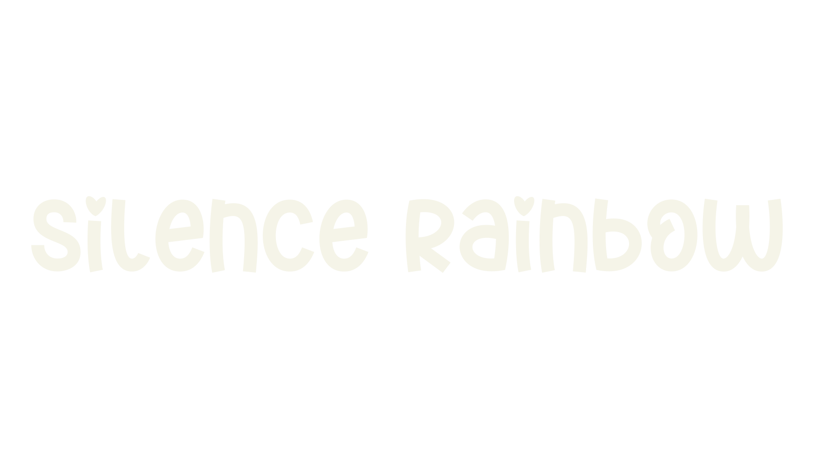 Silence Rainbow, cute font preview