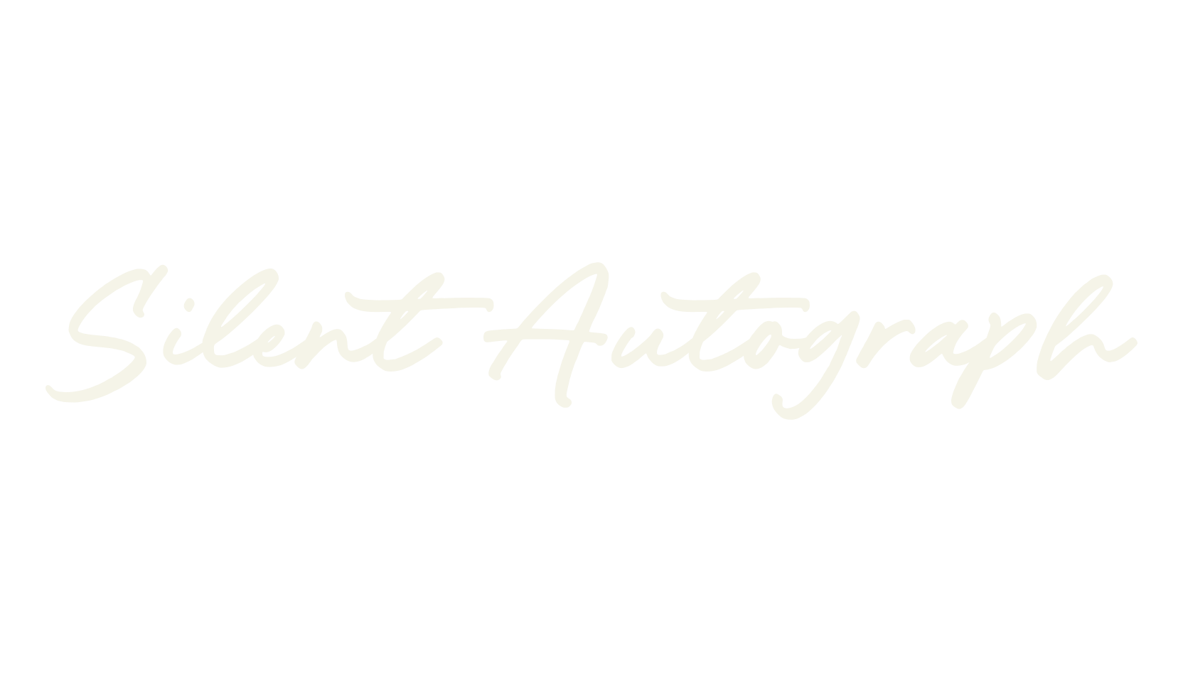 Silent Autograph, handwriting font preview