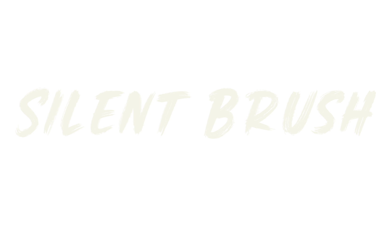 Silent Brush, handwritten font preview