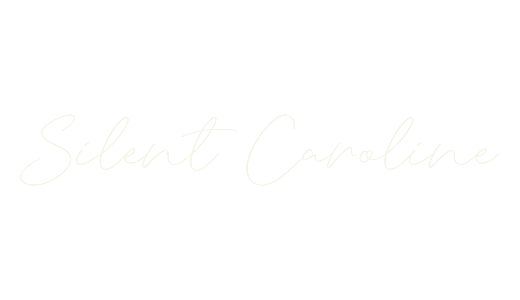 Silent Caroline, cursive font preview