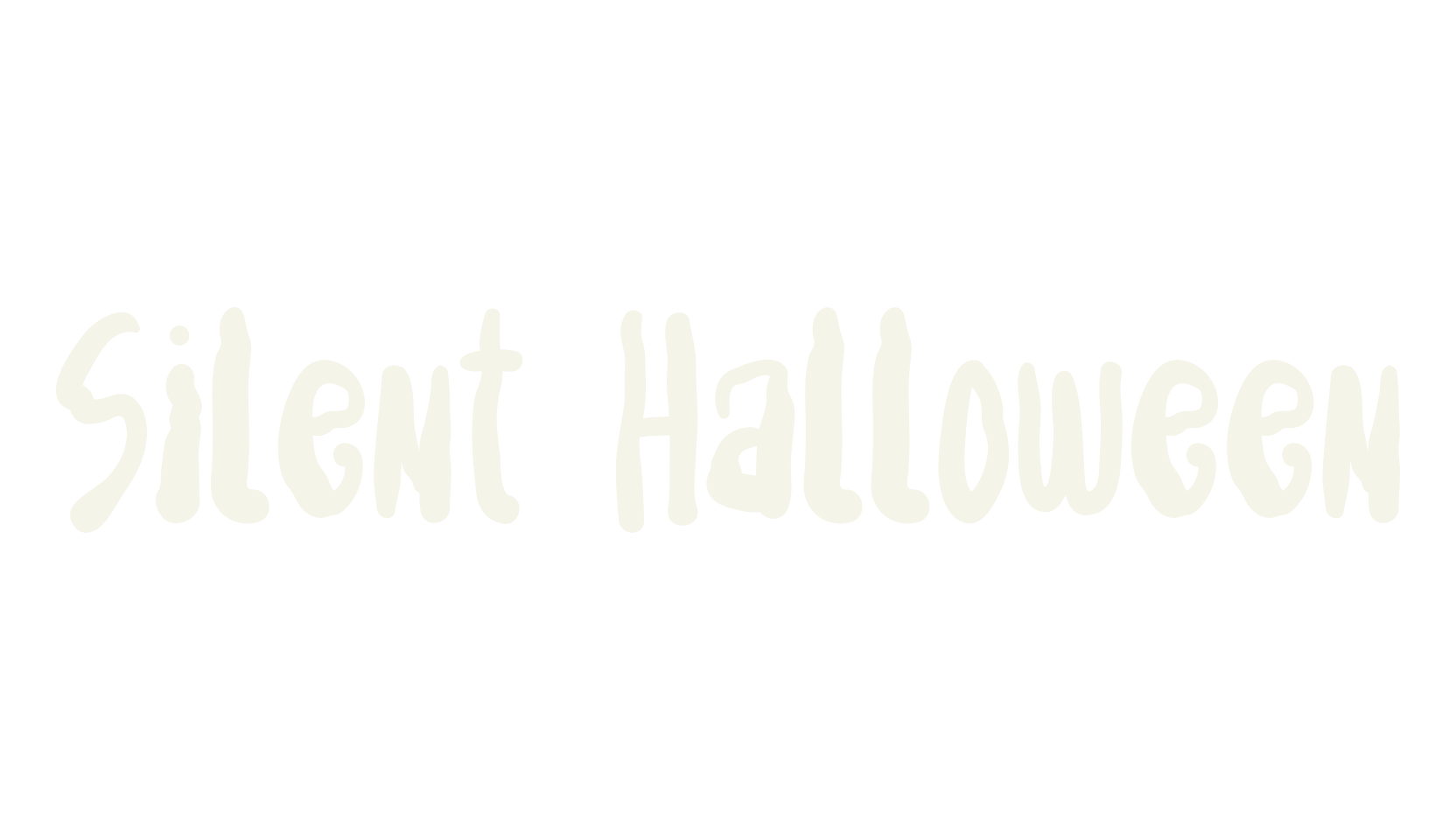 Silent Halloween, halloween font preview