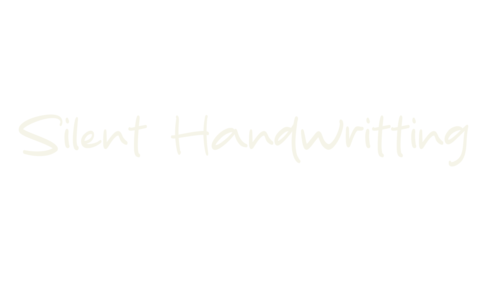 Silent Handwritting, fancy font preview