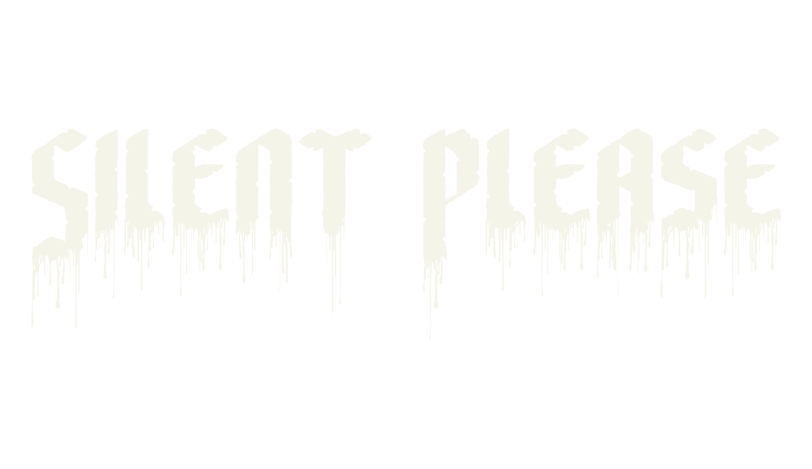 Silent Please, metal font preview