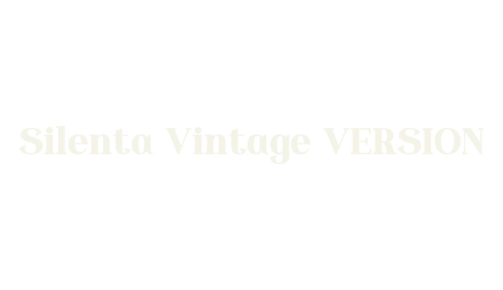 Silenta Vintage VERSION, serif font preview