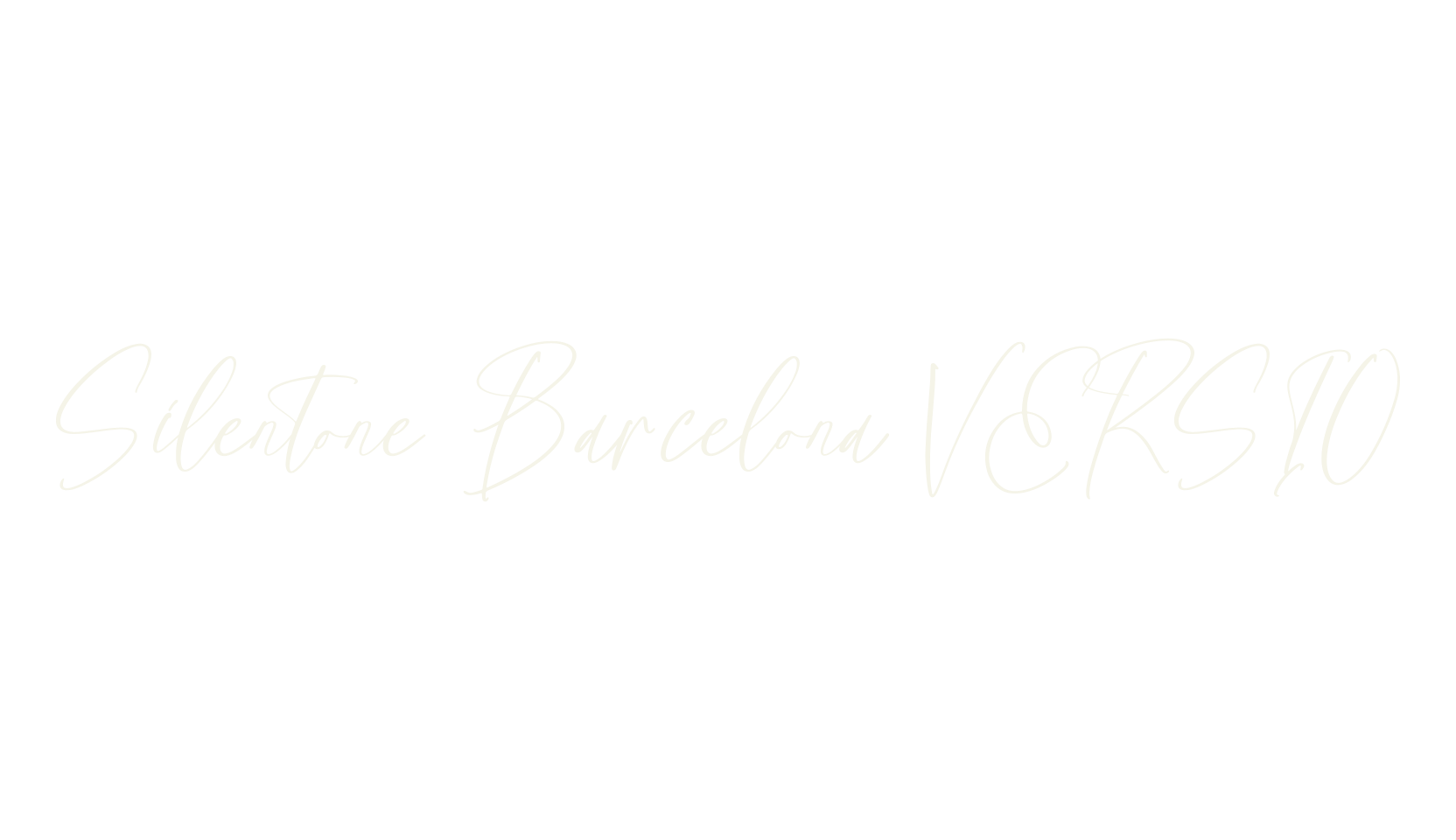 Silentone Barcelona VERSIO, script font preview