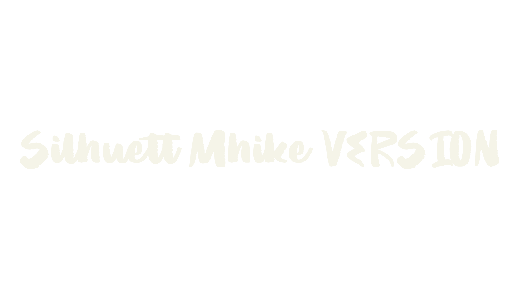 Silhuett Mhike VERSION, script font preview