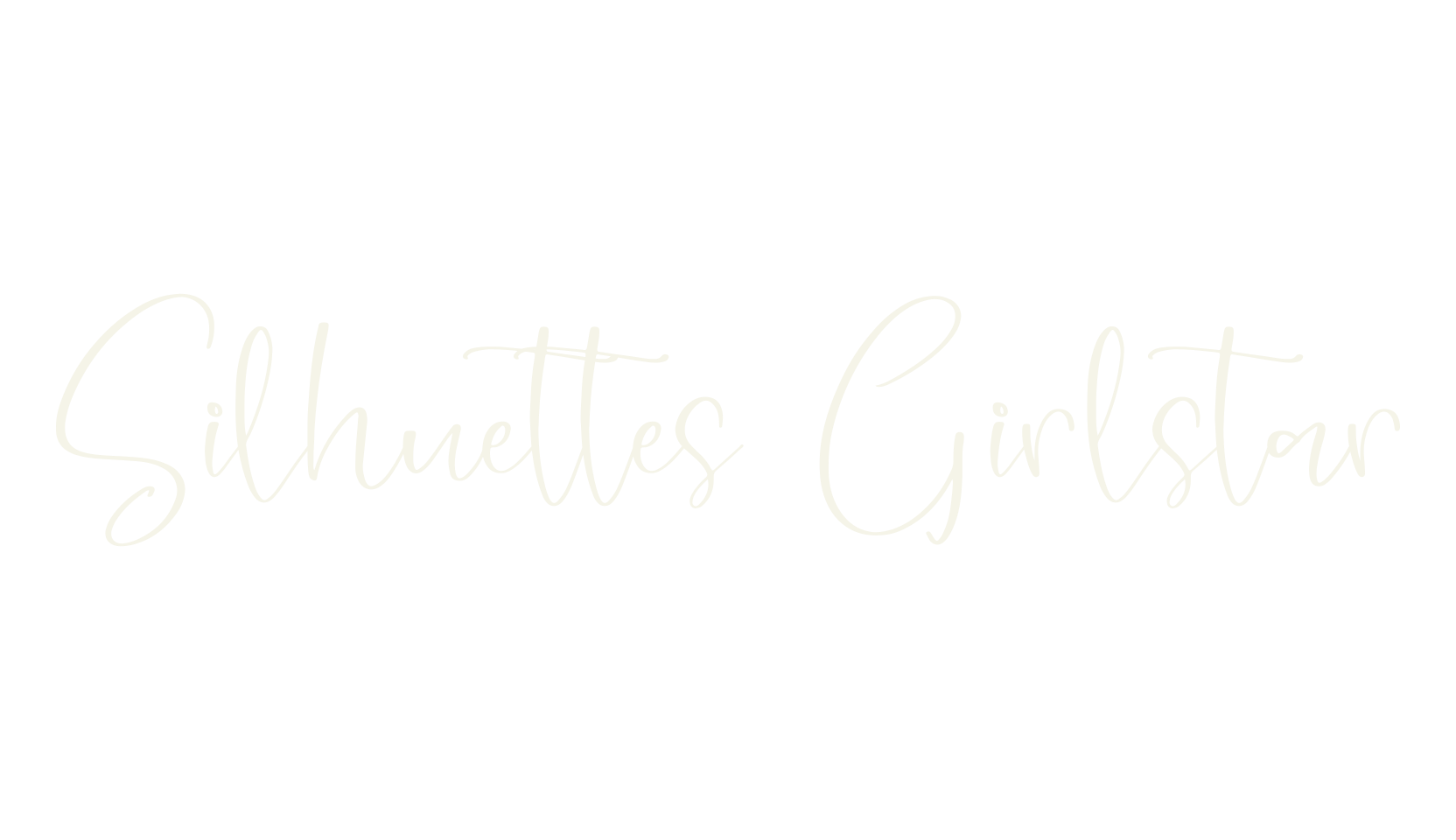 Silhuettes Girlstar, script font preview