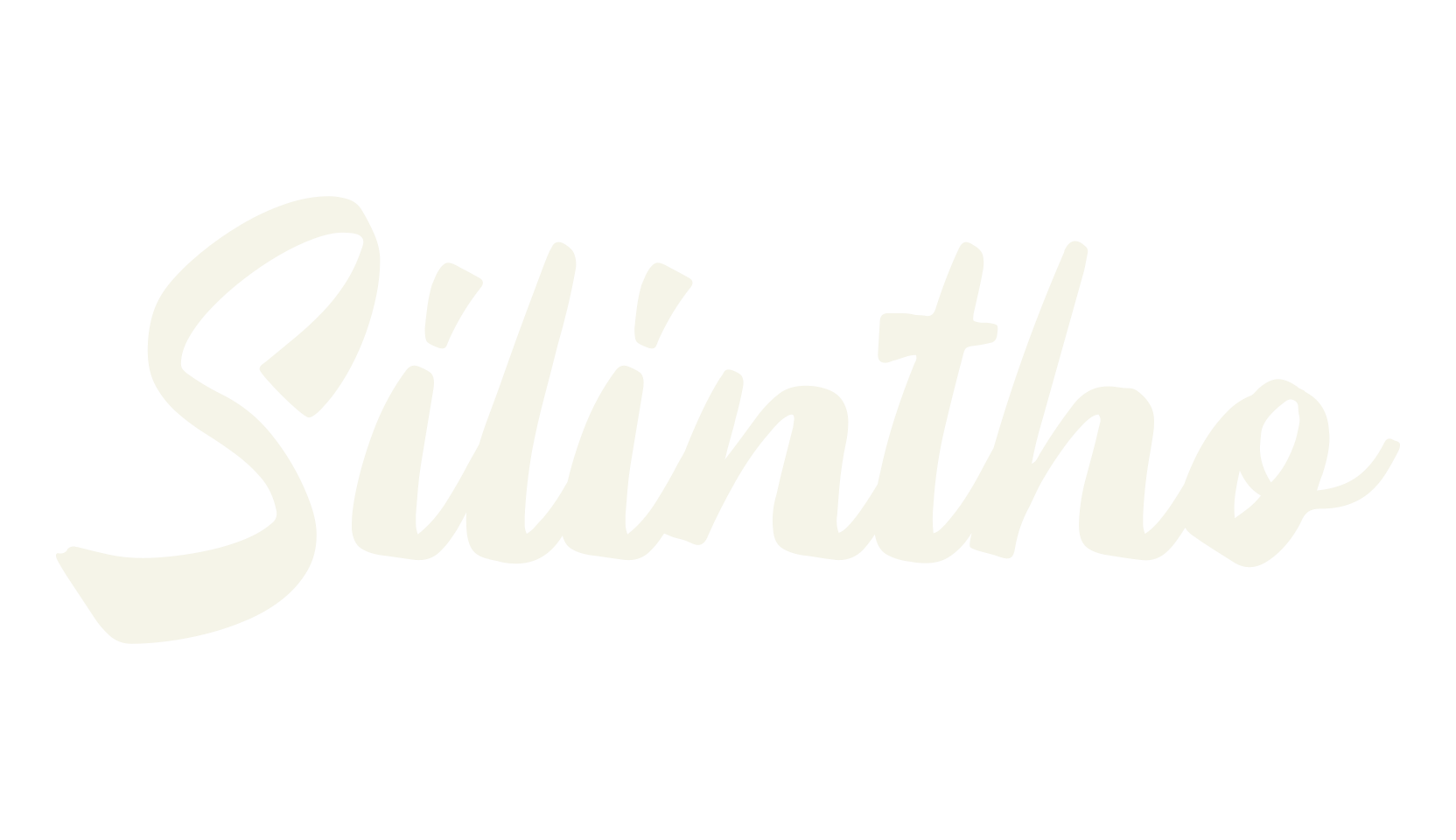 Silintho, cursive font preview