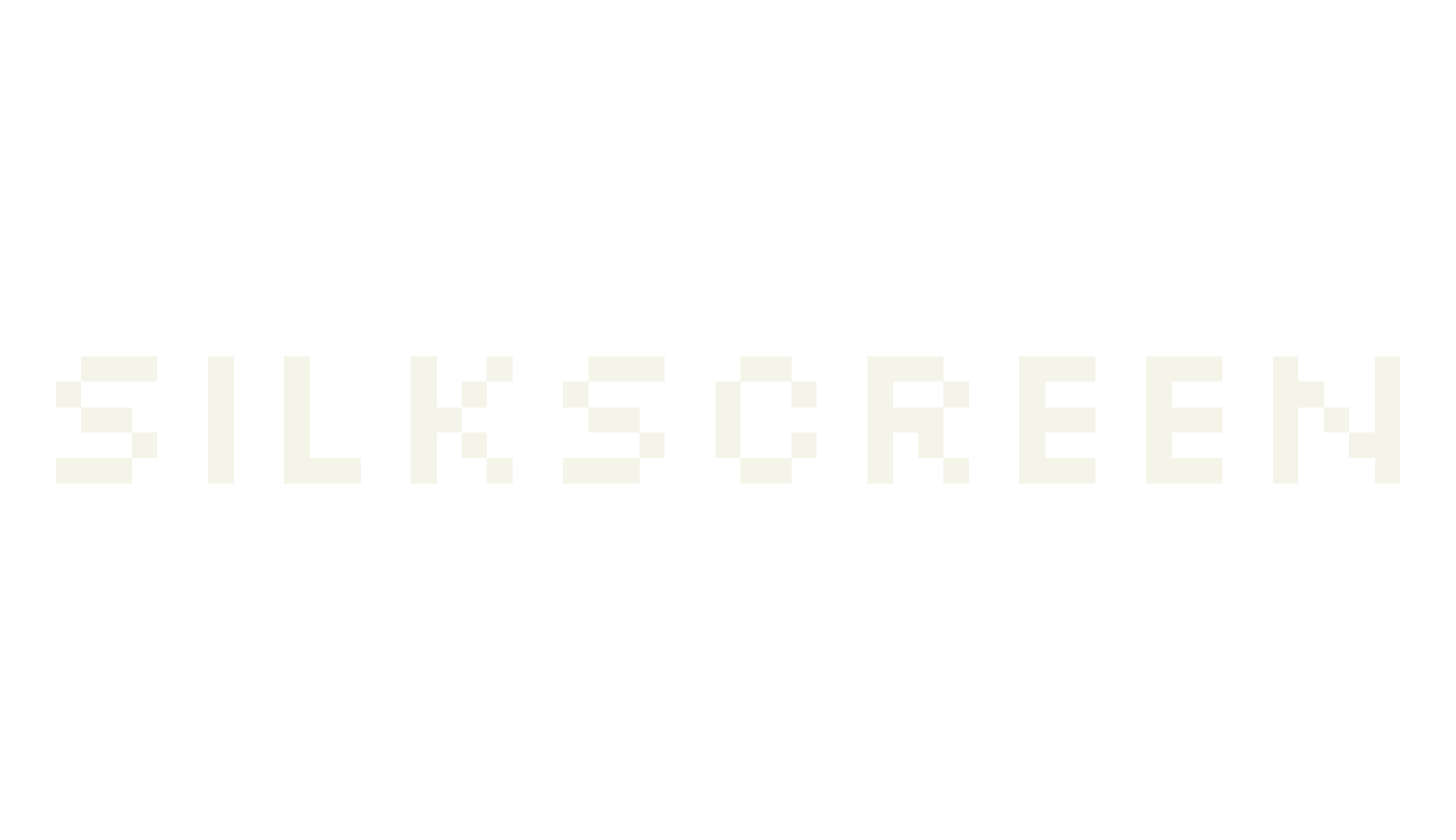 Silkscreen, pixel font preview
