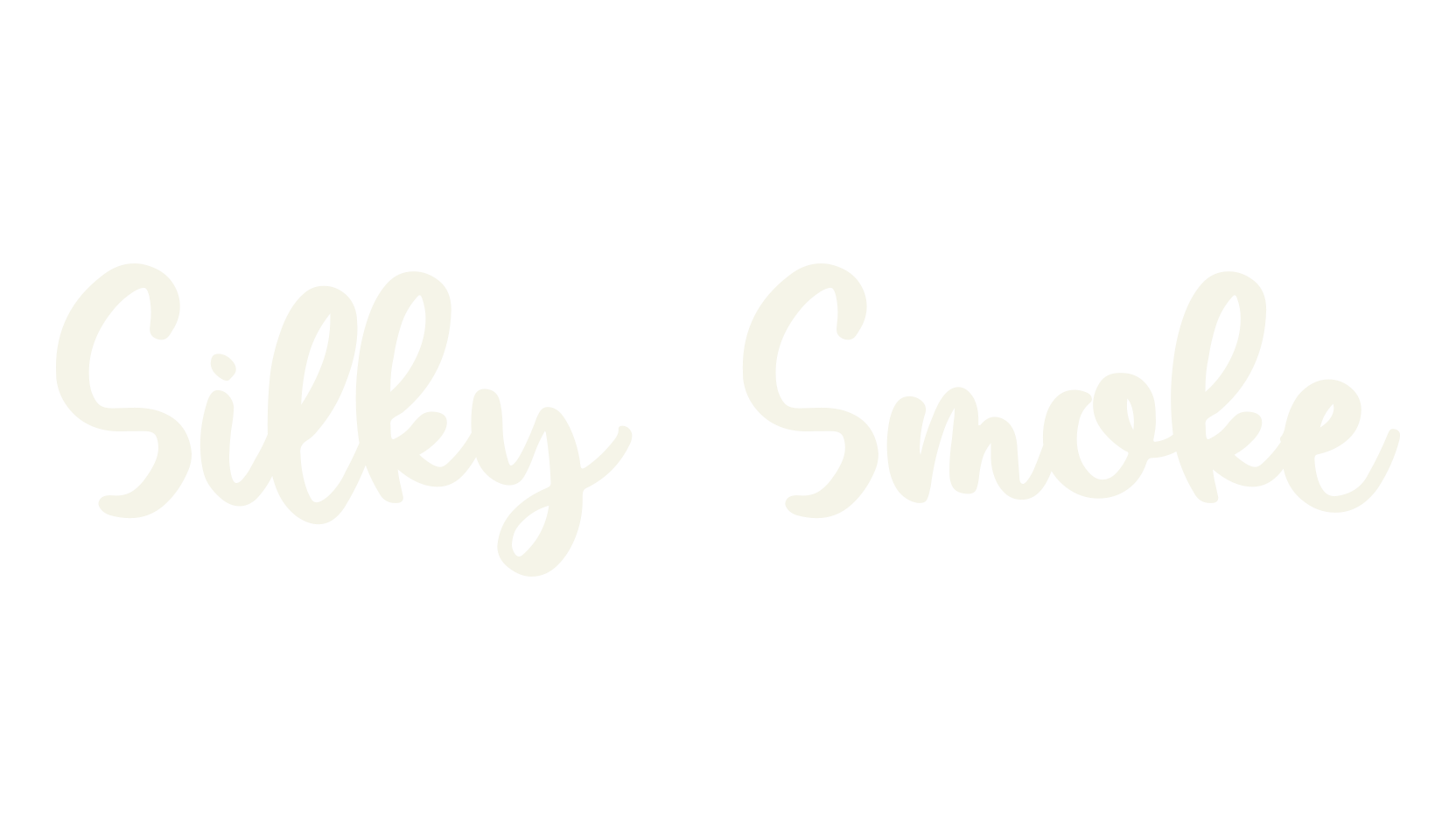 Silky Smoke, brush font preview