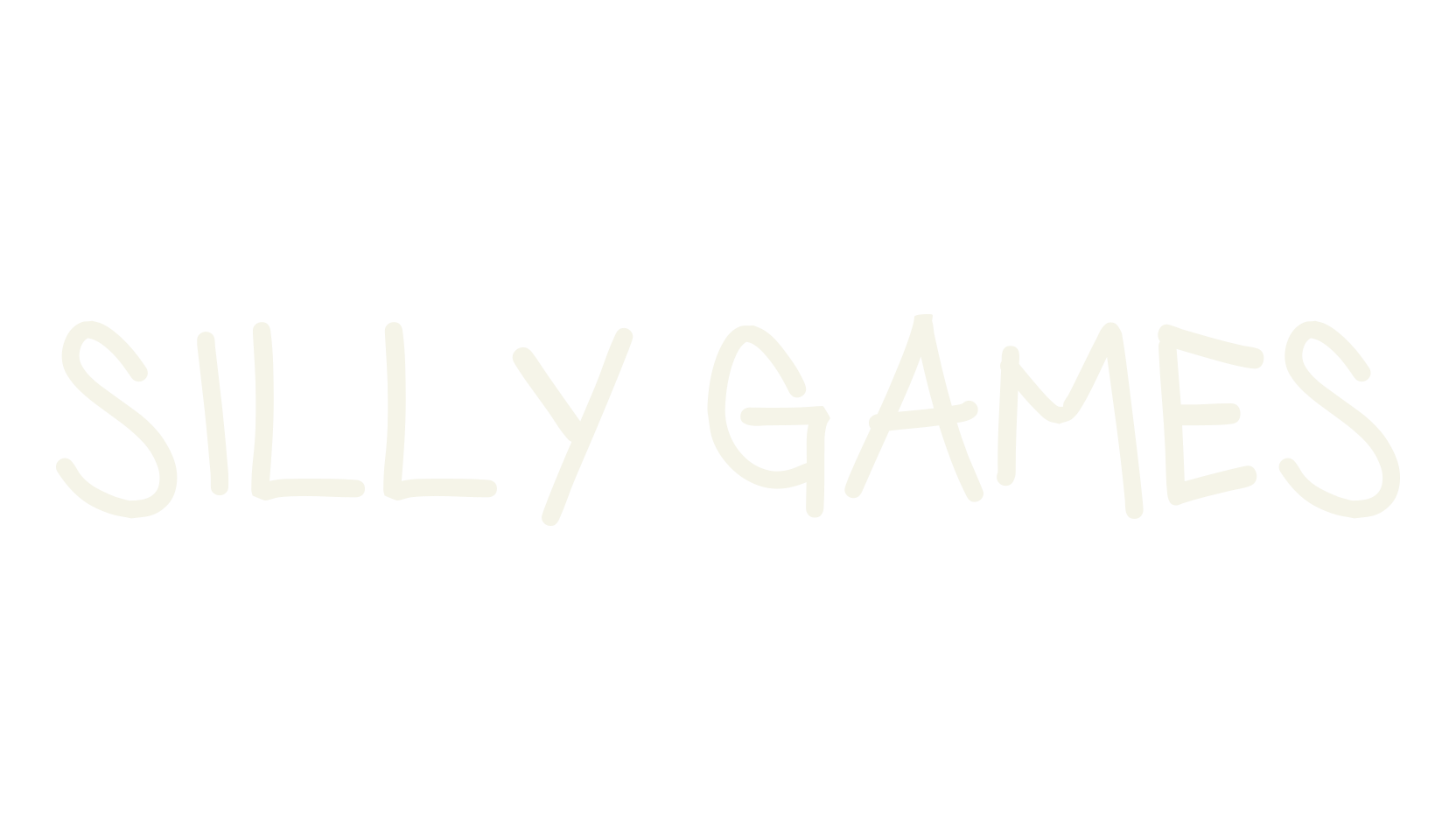 Silly Games, handwritten font preview