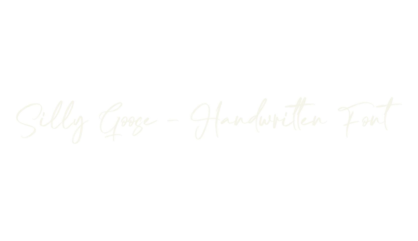 Silly Goose - Handwritten Font, cool font preview