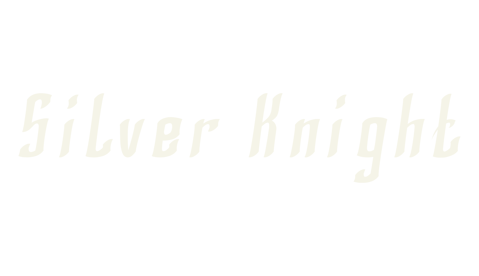 Silver Knight, display market font preview